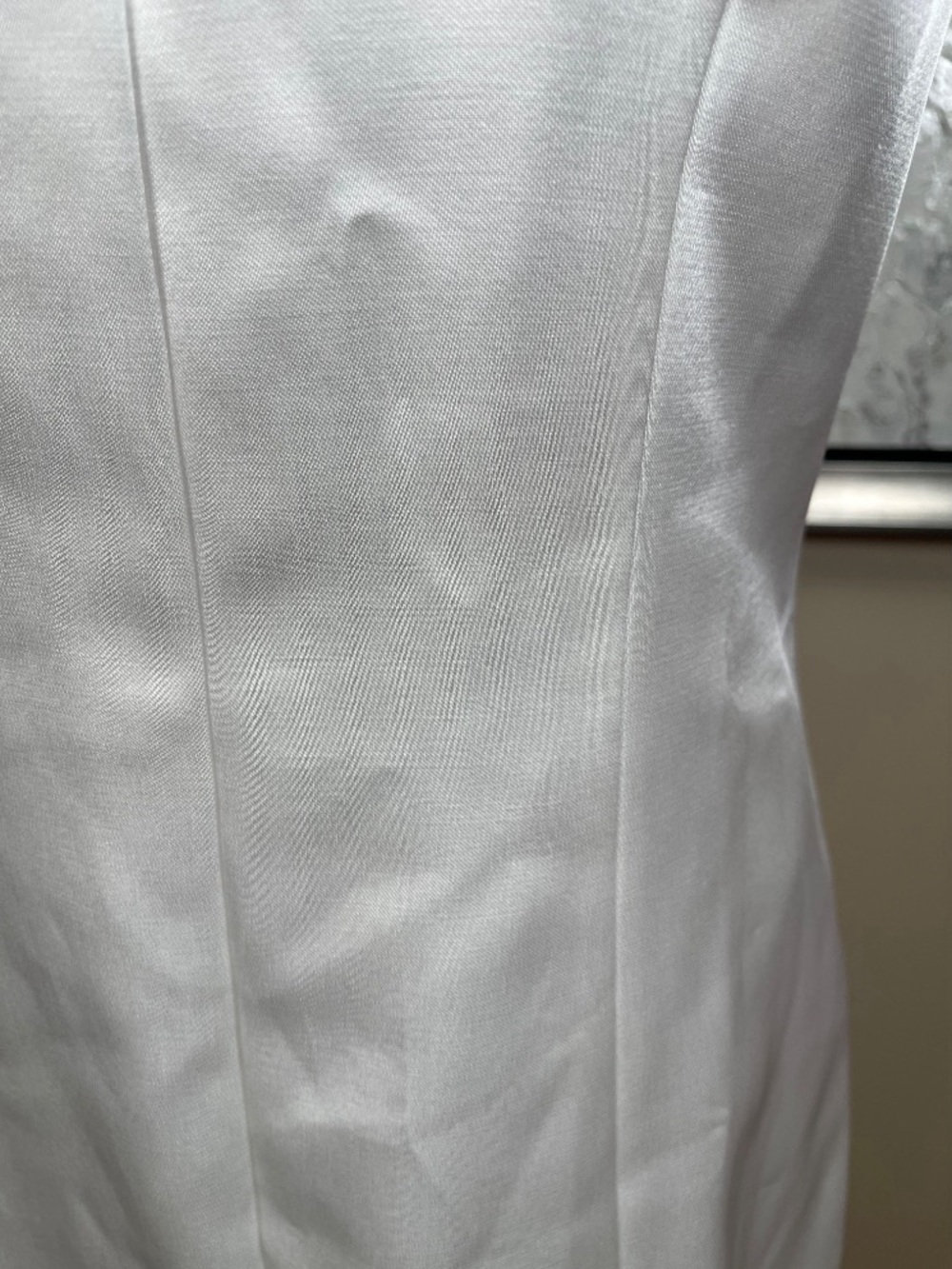 REFORMATION Anakin Satin White Mini Dress Size 8 - Picture 4 of 8
